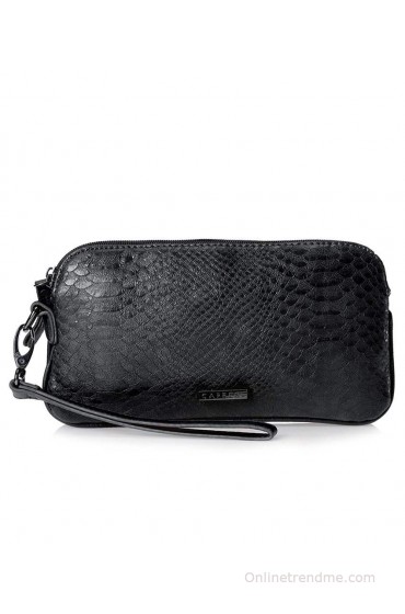 Caprese Hazel Small Black Clutch